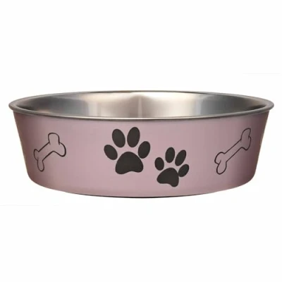 Afbeelding van Loving Pets Bella Metalen hondenbak, druif, maat L, 1,5 l