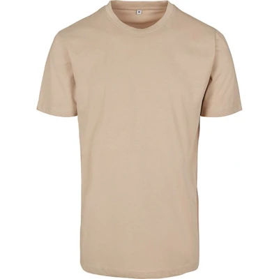 Afbeelding van Herenshirt &#039;Round Neck&#039; met korte mouwen Sand 3XL