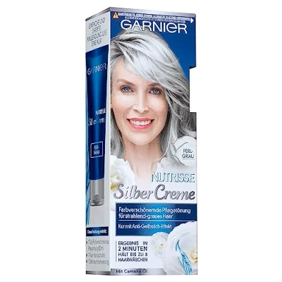Afbeelding van Garnier Haarkleuring voor stralend wit haar met crème olie, Nutrisse, parelgrijs, 1 stuk, 80 ml