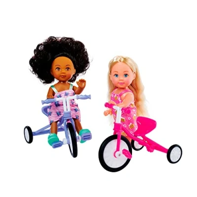 Afbeelding van SIMBA Evi Pop met vriend op de fiets