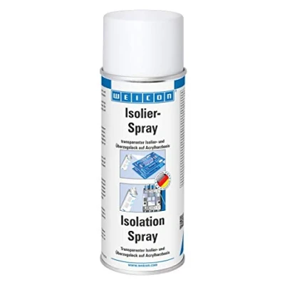 Afbeelding van WEICON Isolatiespray 400 ml, transparante isolerende lak op acrylharsbasis