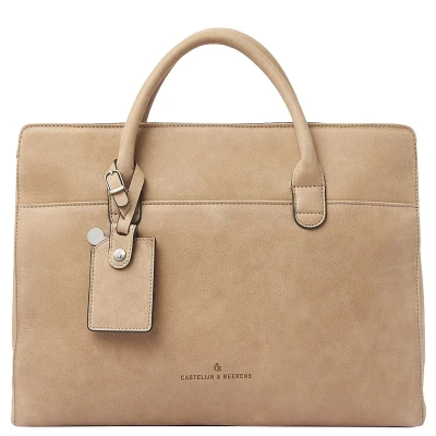 Afbeelding van Castelijn &amp; Beerens Carisma Laptoptas 15,6 RFID beige
