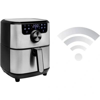 Afbeelding van Princess 01.182037.01.001 Airfryer 1500 W Appbased, Timerfunctie Zwart, Zilver