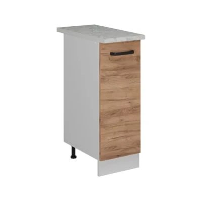 Afbeelding van Vicco R Line medicijnkastje, Goldkraft eiken, 30 cm, AP, marmer