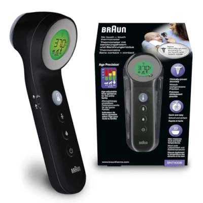 Afbeelding van Braun BNT400B Age Precision Touch/No Touch Koortsthermometer Antraciet