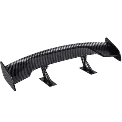 Afbeelding van Tingz Mini autospoiler, koolstofvezel, decoratie zonder perforatie, zwart, universele staartdecoratie, voertuigstabiliteit, carbon.