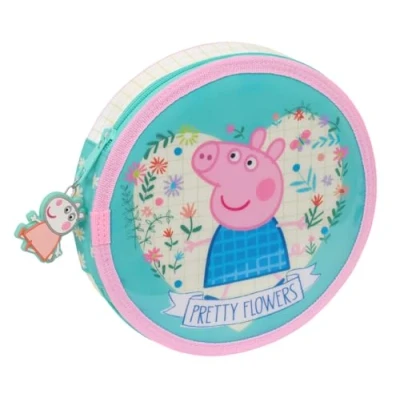 Afbeelding van Schooletui met Accessoires Peppa Pig Pretty flowers Geel Munt 18 Onderdelen