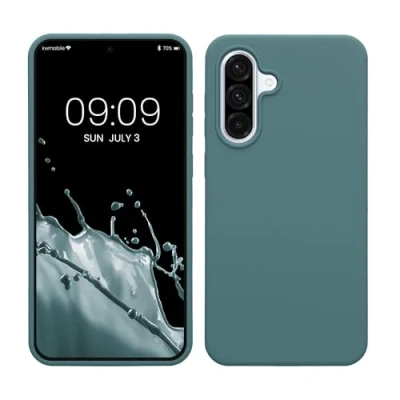 Afbeelding van kwmobile telefoonhoesje geschikt voor Samsung Galaxy A36 5G Hoesje met siliconen coating Smartphone case in Arctische nacht