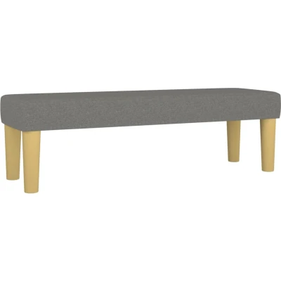 Afbeelding van Bankje 100x30x30 cm stof donkergrijs