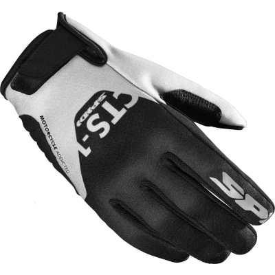 Afbeelding van Spidi CTS 1 Black White Motorcycle Gloves S Maat Handschoen