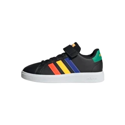 Afbeelding van Grand Court 2.0 HP8914 Vrijetijdsschoenen Junior Core Black Lucid Blue Green990 5 Schoenen