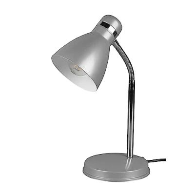 Afbeelding van Reality LED Bureaulamp Tafelverlichting E27 Fitting Rond Titaan Aluminium
