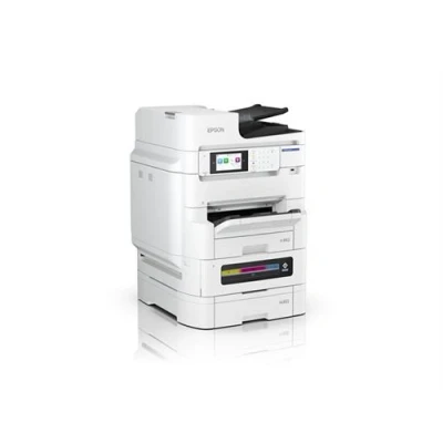 Afbeelding van Epson WorkForce Pro EM C8101RDWF Multifunctionele printer kleur inktjet A3 (doorsnede) maximaal 22 ppm LED 26 (printend) 400 vellen 33.6 Kbps USB 2.0, 2.0 host, Gigabit LAN, Wi Fi(ac)