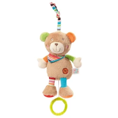 Afbeelding van Fehn Muzikaal pluche dier in de vorm van een teddybeer met slaaphulp &quot;Weet je hoeveel kleine sterren?&quot; speelgoed voor onderweg en thuis muziekspeelgoed baby&#039;s peuters