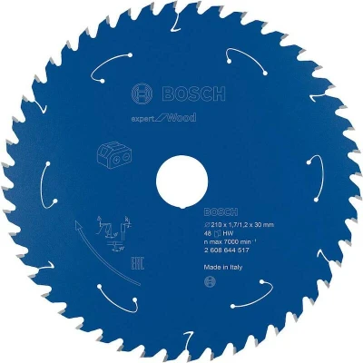 Image de BOSCH 2608644517 lame de scie circulaire E x pert pour Bois table sans fil 210 30 1.7/1.2 mm, 48T