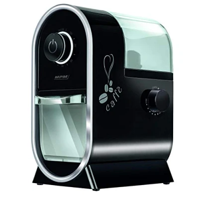 Image de Moulin à Café Professionnel Meules en Acier 17 Réglages de Mouture 60g/m MPM MMK 05 100 Noir