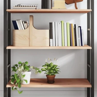 Afbeelding van Wandschap 80x60x2 cm onbehandeld massief eikenhout