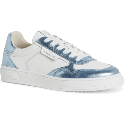 Afbeelding van Tamaris Sneakers laag, Dames, Maat: 38, Light blue met Leer