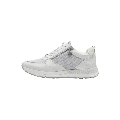 Afbeelding van Tamaris Sneakers laag, Dames, Maat: 41, White comb Imitatieleer/ textiel