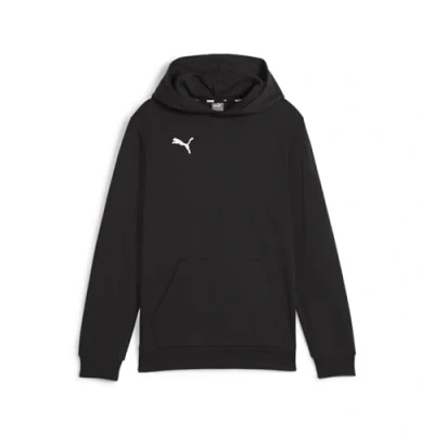 Afbeelding van Puma teamGOAL Casuals Hoody Jr Jongens sporttrui Black White Maat 152