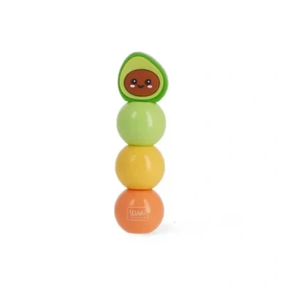 Afbeelding van Legami 3 in 1 markeerstift, pastelkleuren, groen, geel, oranje, sneldrogend, avocado thema