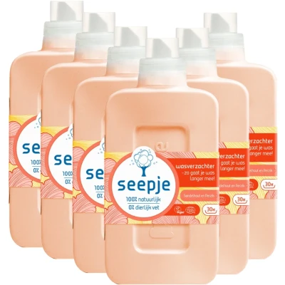 Afbeelding van Seepje Wasverzachter Sandelhout &amp; Perzik 30 wasbeurten 750 ml
