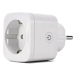 Afbeelding van Denver Slimme Stekker met Energiemeter Randaarde Tijdschakelaar Smart plug TUYA Werkt Amazon Alexa en Google Home WiFi Voor iOS Android SHP102