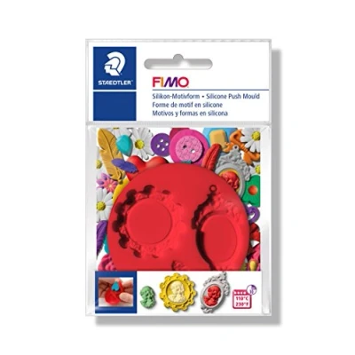 Afbeelding van Fimo Kleimal camee junior 7 cm siliconen rood