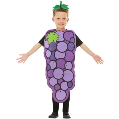 Afbeelding van FUNIDELIA Druif kostuum voor meisjes en jongens Maat: 122 152 cm