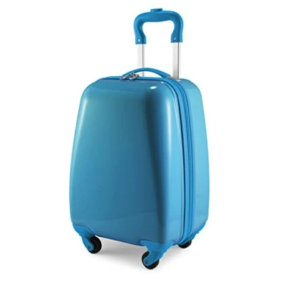 Afbeelding van HAUPTSTADTKOFFER Koffers voor kinderen, harde handbagage, trolley schaal ABS/PC,, Cyaanblauw, Kinderbagage
