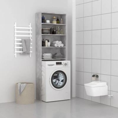 Afbeelding van Wasmachinekast 64x24x190 cm betongrijs