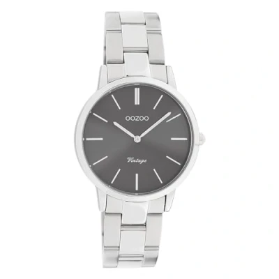 Afbeelding van OOZOO Vintage series zilverkleurige horloge met roestvrijstalen armband C20042 Ø34
