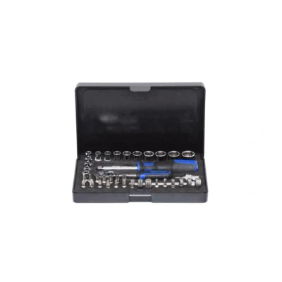 Afbeelding van KS TOOLS 918.0640 Doppenset Chroom vanadium staal 1/4 Met ratelfunctie Vierkant