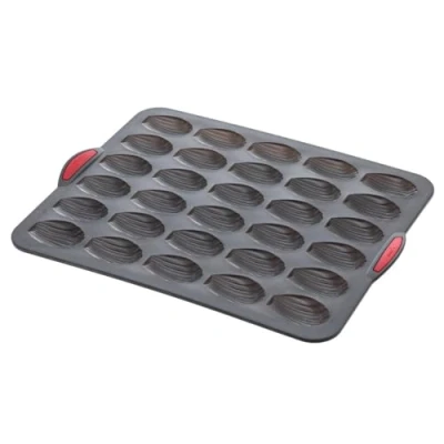 Afbeelding van 5five mal 30 madeleines siliconen silitop zwart rood