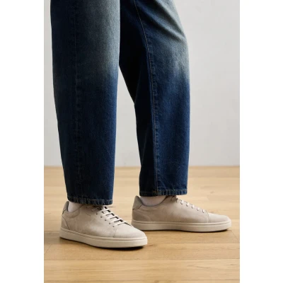 Afbeelding van Geox Baltmoore Sneakers laag, Heren, Maat: 39, Dark sand Kalfsleer
