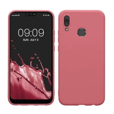 Afbeelding van kwmobile telefoonhoesje geschikt voor Huawei P20 Lite Hoesje smartphone Back cover in donkerroze