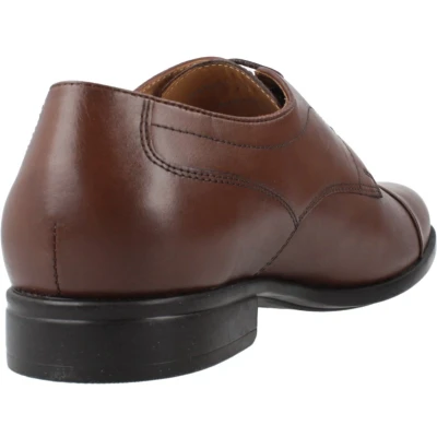 Afbeelding van Geox Iacopo Veterschoenen, Heren, Maat: 43, Cognac Leer