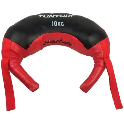 Afbeelding van Tunturi Bulgarian bag gewicht 10kg fitness sandbag voor krachttraining Powerbag Rood Incl. gratis app