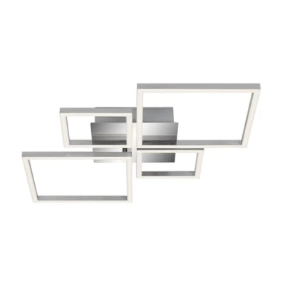 Afbeelding van Briloner Leuchten FRAME Plafondlamp Plafonnière LED 48W Dimbaar Chroom Zilver Kleur