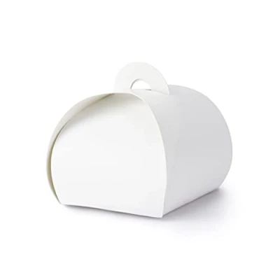 Afbeelding van Geschenkdoosjes Wit 6cm 10st