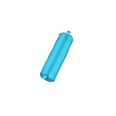 Afbeelding van Juscha Ju 43143 Pennenetui Alassio Echt Leer Turquoise 21X6Cm
