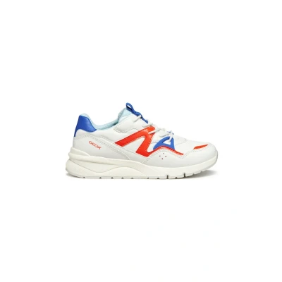 Afbeelding van Geox Rooner Sneakers laag voor kinderen, Maat: 31, White red Schoenen