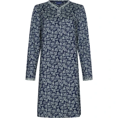 Afbeelding van Pastunette Nachthemd Bladeren Blauw/dessin 46