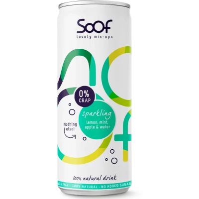 Afbeelding van Soof Sparkling Lemon, Mint, Apple &amp; Water 250ml