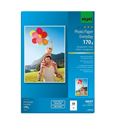 Afbeelding van inkjetfotopapier Everyday plus A4 wit 170gr 50 vel