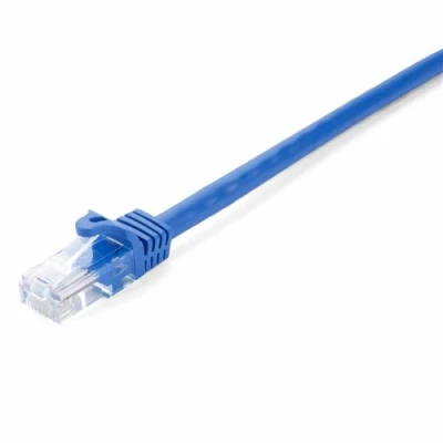 Image de V7 Cordon de raccordement RJ 45 (M) pour 50 cm UTP CAT 6 moulé sans crochet bleu