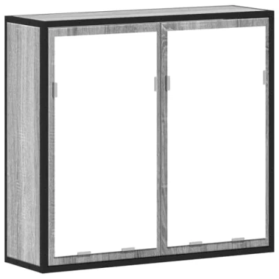 Afbeelding van VidaXL, Spiegelkasten, Badkamerspiegelkast Grijs Sonoma 65x20x60 cm Materiaal hout (65 x 20 60 cm)
