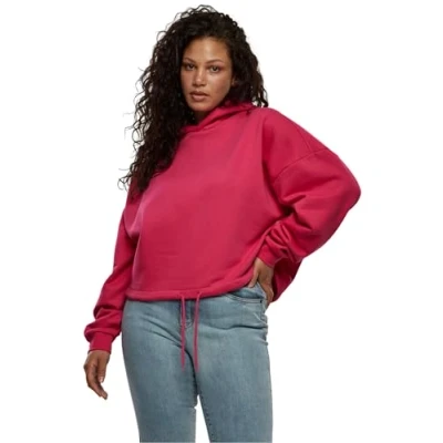 Image de Urban Classics Sweat à capuche pour femme, Rose hibiscus, XL