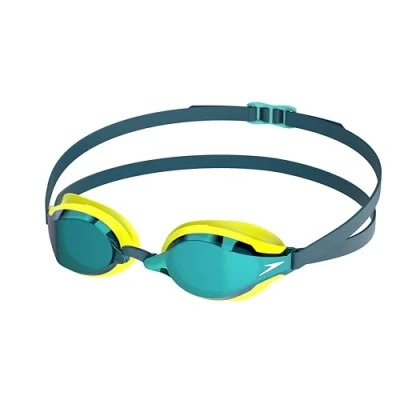 Afbeelding van Speedo Fastskin Speedsocket 2 Mirror duikbril voor uniseks, volwassenen, hyper geel/kobalt/smaragd, één maat
