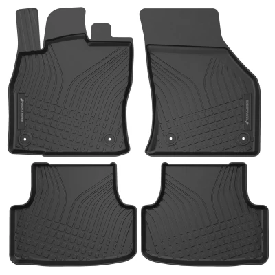 Afbeelding van WALSER 100088 Vloermatset TPE (thermoplastische elastomeer) zwart VOLKSWAGEN: Golf 7, T Roc, SEAT: Leon III ST